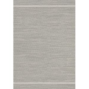 120x170 Tapis Prisma Gris - Motif Losanges