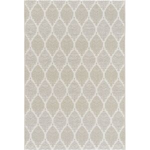 140x200 Tapis Essenza - Nature urbaine - Feuilles beige ton sur ton