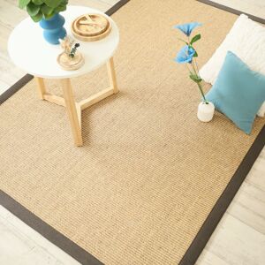 160x230 Tapis Sisal grosses boucles - Cuba orge - Ganse chocolat