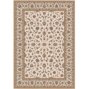 80x150 Tapis style persan en velours ras - Kiana - Beige antique