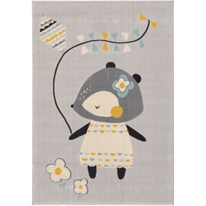 80x150 Tapis chambre d'enfant - Lily Fox - Gris