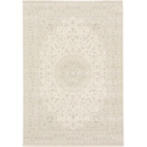 160x230 Tapis a motif floral oriental - Medina - Écru