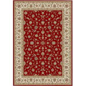 80x150 Tapis style persan en velours ras - Kiana - Rouge antique