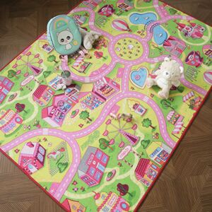 120x170 Tapis de jeu enfant - Circuit de voiture - Shopping