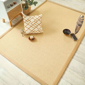 200x200 Tapis naturel en Sisal - Slow naturel - Ganse lin camel