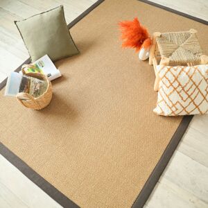 120x170 Tapis Sisal - Tulum havane - Ganse chocolat