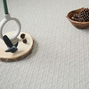 Tapis sur mesure Tisse plat Timika Blanc craie