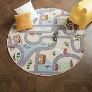 Ø150 Tapis rond de jeu enfant - Circuit de voiture - Campagne