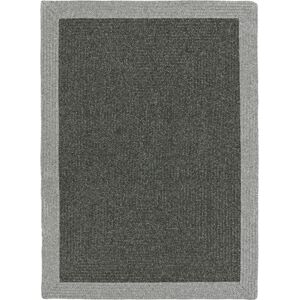 160x230 Tapis imitation fibres naturelles exterieur et interieur - Provence - Anthracite