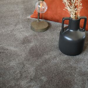 Tapis sur mesure doux - Hypnose - Marron brun