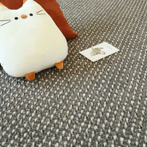 Tapis sur mesure Laine et sisal - Caloundra grosses boucles - Gris