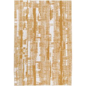 160x230 Tapis souple en matiere recyclee - Legno - Orange fume