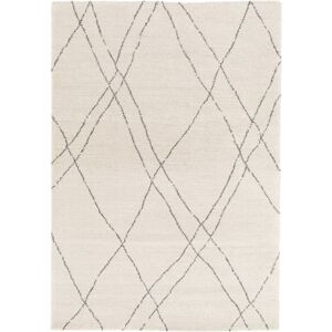 160x230 Tapis motif berbere - Aria - Blanc casse