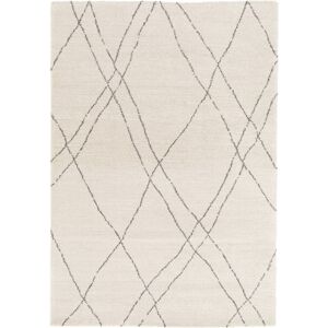 80x150 Tapis motif berbere - Aria - Blanc casse