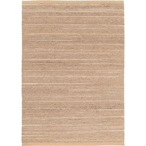 160x230 Tapis naturel en laine et jute - Redwood - Marron veloute