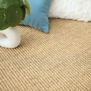 Tapis sur mesure Sisal grosses boucles - Cuba - Orge