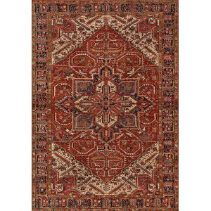 200x290 Tapis doux a motif oriental - Mina - Rouge