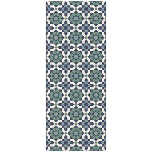 80x200 Tapis de couloir et cuisine - Lucienne - Bleu nuit