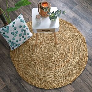 Ø150 Tapis naturel rond Boho en Jute