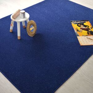 70x100 Tapis chambre d'enfant - Pailleté Flash - Bleu Marine