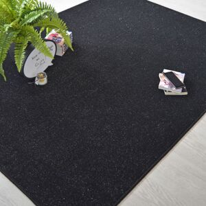 70x100 Tapis chambre d'enfant - Pailleté Flash - Noir