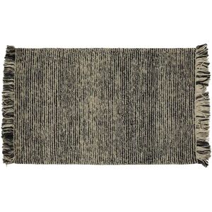 ZAGO Tapis laine de Nouvelle-Zélande gris chiné 170 x 120 cm Chandani - Publicité