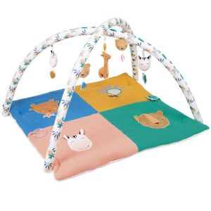 Maisons du Monde Tapis d'eveil bebe carre animaux multicolores