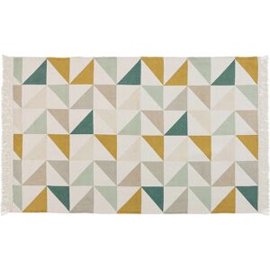 Maisons du Monde Tapis en coton motifs graphiques multicolores 120x180