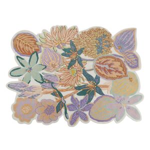Maisons du Monde Tapis en laine a motif floral tufte multicolore160x210 Multicolore 160x210cm