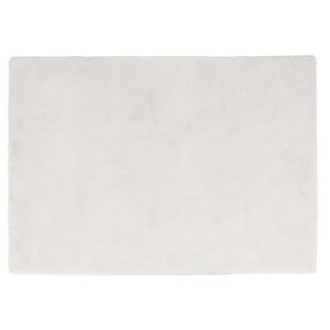 Maisons du Monde Tapis shaggy immitation fourrure blanche, 160x230