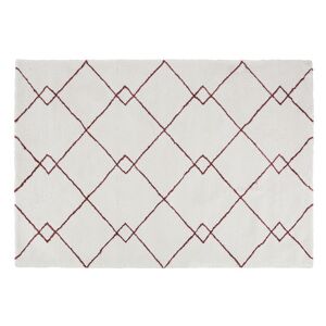 Maisons du Monde Tapis style berbère tufté terracotta et blanc 160x230