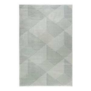 Esprit Tapis motif geometrique a relief vert beige 290x200