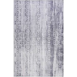 Wecon Home Tapis plat motif vintage gris pour une deco boheme 170x120