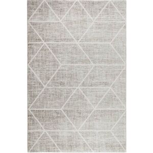 Wecon Home Tapis graphique motif ivoire gris beige 290x240 Gris 290x290x240cm