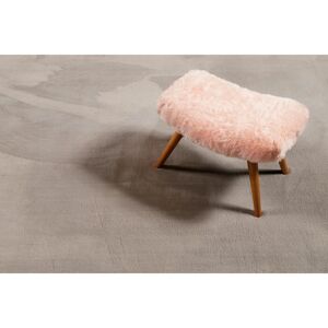 Esprit Tapis uni design en polyester argenté 120x170 Argent 170x1x120cm