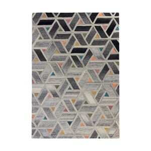 Flair Rugs Tapis géométrique design en laine multicolore 200x290