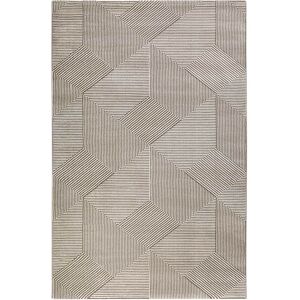 Esprit Tapis motif geometrique relief beige taupe 200x133