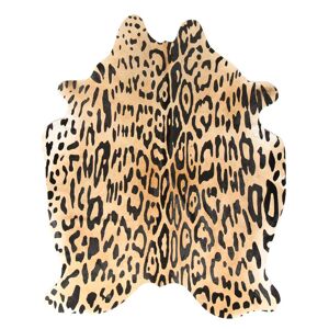 Esbeco Tapis en peau de vache imprime safari jaguar 180x200