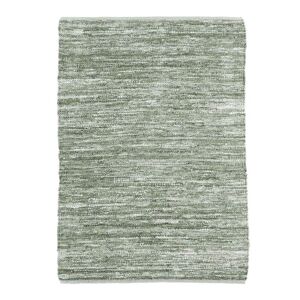 The Deco Factory Tapis en cuir tresse vert clair 160x230