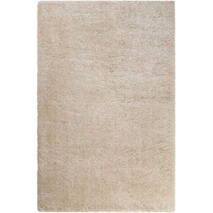 Homie Living Tapis uni tres doux a meches tres hautes et denses beige 200x133