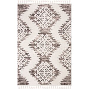 Safavieh Tapis de salon interieur en ivoire & marron, 122 x 183 cm Marron 180x5x120cm