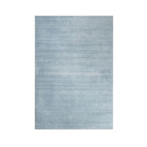 Esprit Tapis uni design en polyester bleu clair 120x170