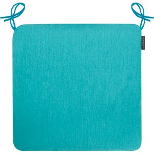 Magma Galettes de chaises confort exterieur a nouer turquoise-Lot de 4-44x44