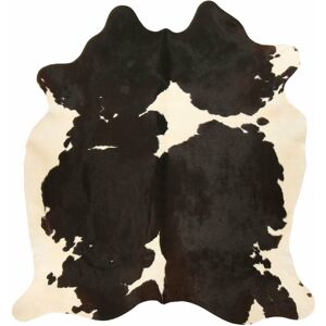 Esbeco Tapis peau de vache noir et blanc 220 x 180 cm