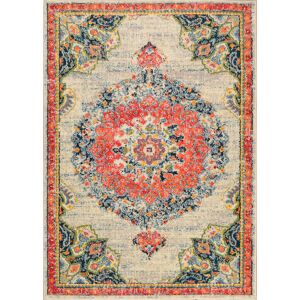 Nazar Tapis salon vintage - poils court et doux beige 200X290