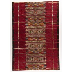 Gino Falcone Tapis d'exterieur tisse plat rouge fonce 80x165 cm