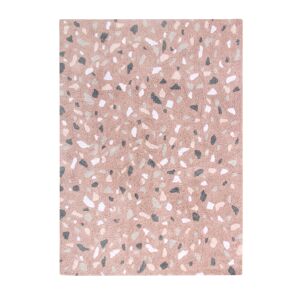 Tapis coton rose 140x200