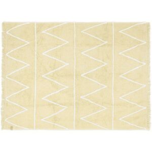 Tapis coton motif Z jaune 120x160