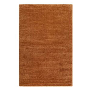 Esprit Tapis uni cuivre caramel chine belle densite 160x225