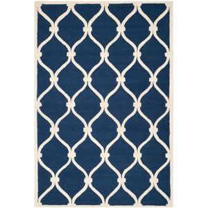 Safavieh Tapis de salon interieur en bleu marine & ivoire, 183 x 274 cm Bleu 275x1x185cm